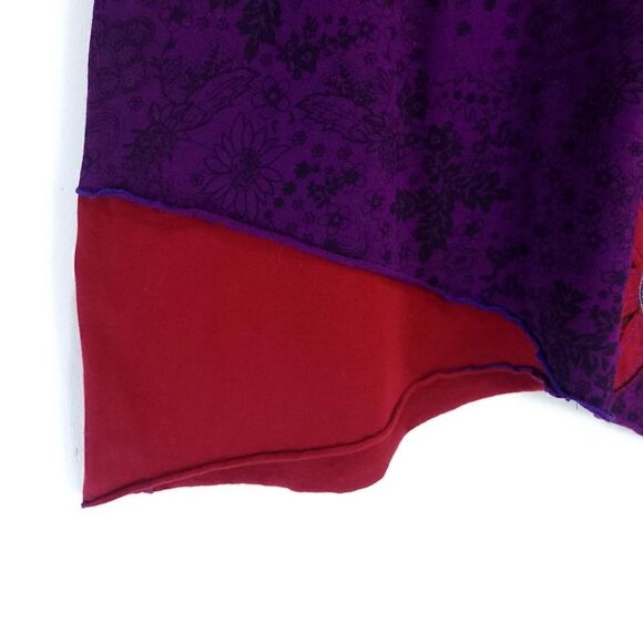 Underground Original 100% Cotton Groovy Floral Patches Pixie Skirt - Picture 5 of 8